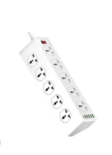 Multiprise 2500W – 10 Prises + USB & Type-C