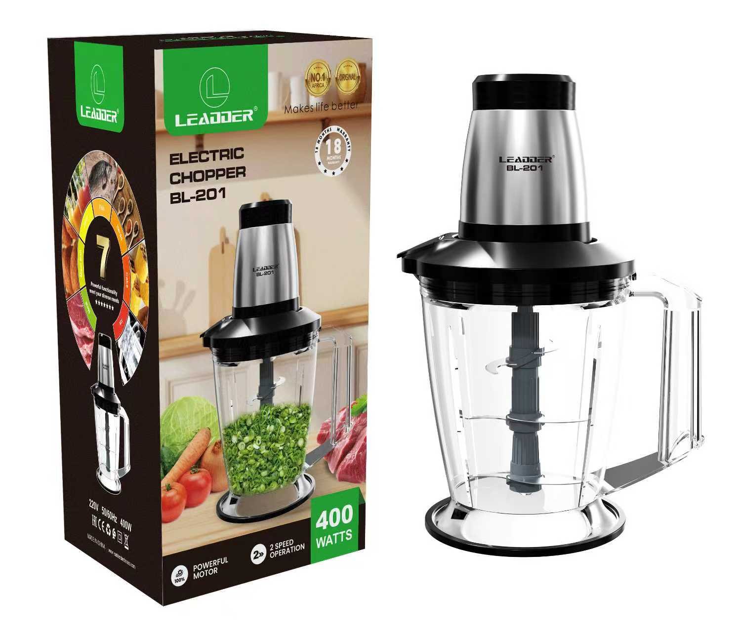 Hachoir électrique LEADDER BL-201 — Puissance, sécurité et praticité